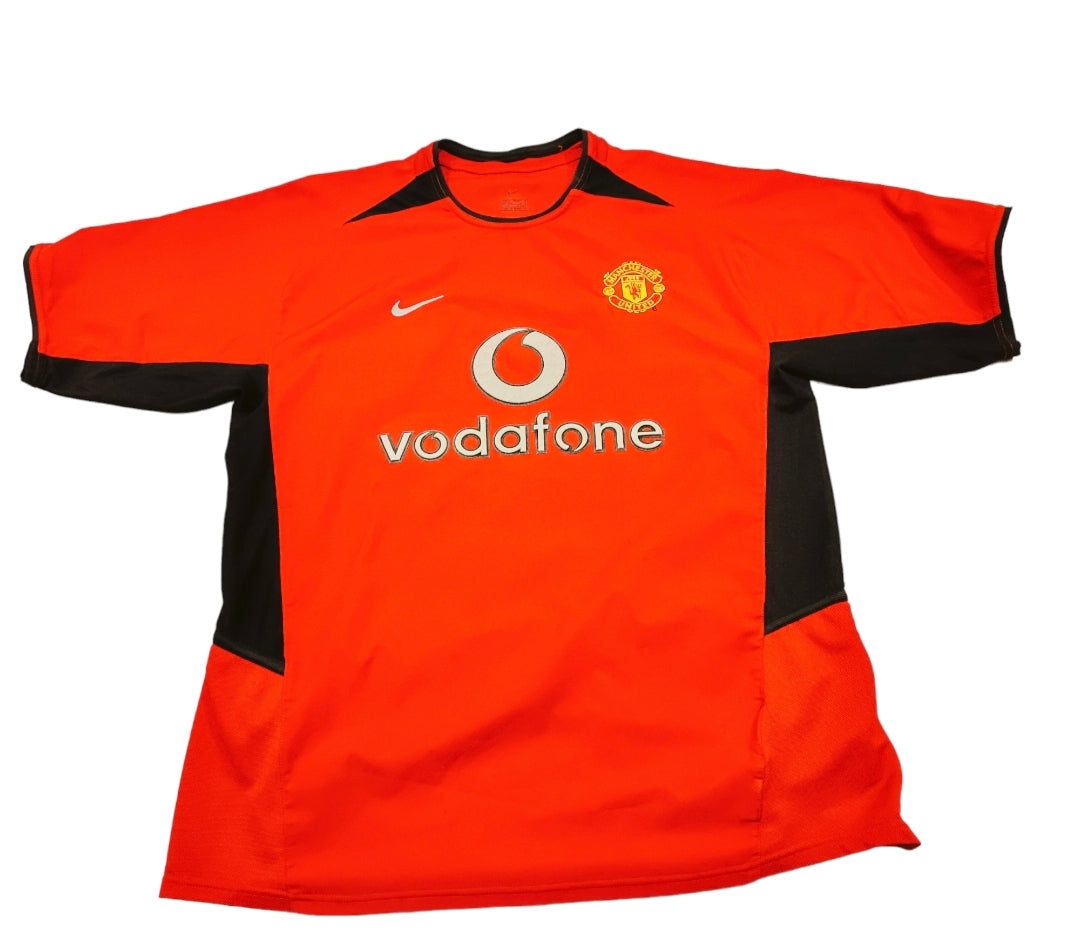 MAILLOT DOMICILE MANCHESTER UNITED 🔴⚪⚫ FLOQUÉ RIO FERDINAND 6# ANNÉE 2002/2004