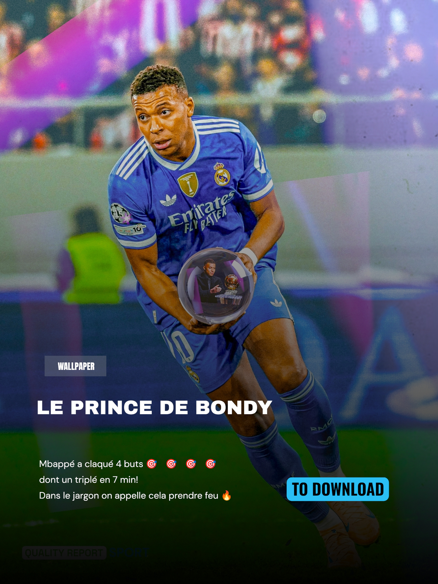 FOND D'ÉCRAN KYLIAN MBAPPÉ LE PRINCE DE BONDY