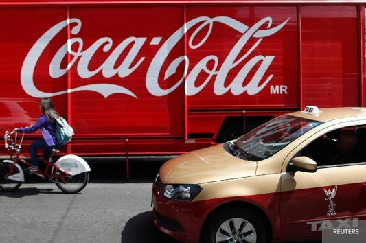 Contenaire Coca Cola en arrière plan Mexique 