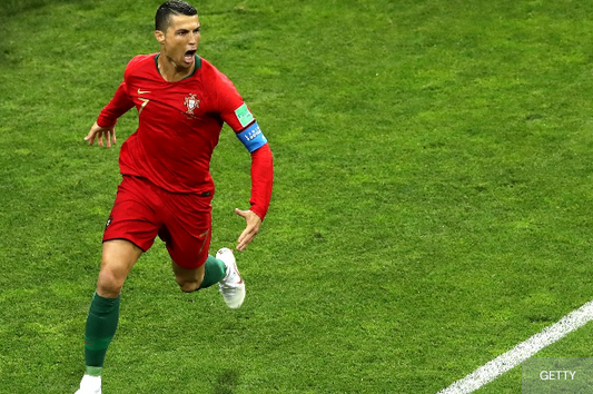 C.Ronaldo hat trick against Spain