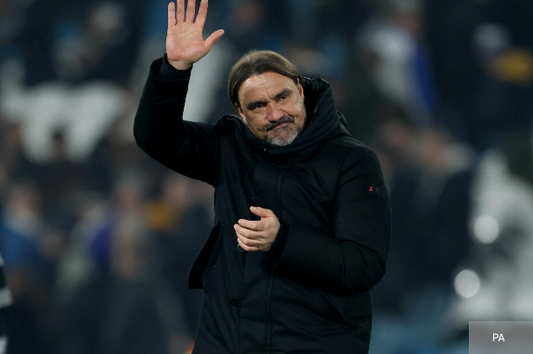 Daniel Farke with Leeds United 