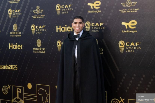 CAF AWARDS| ACHRAF HAKIMI DESIGNÉ BALLON D'OR AFRICAIN.