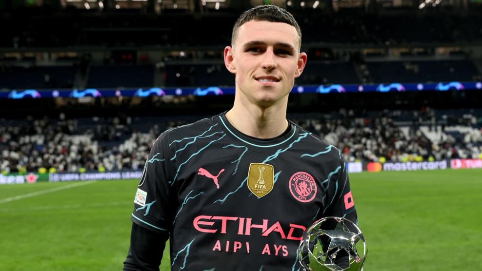 PHIL FODEN HOMME DU MATCH  VS REAL DE MADRID UCL