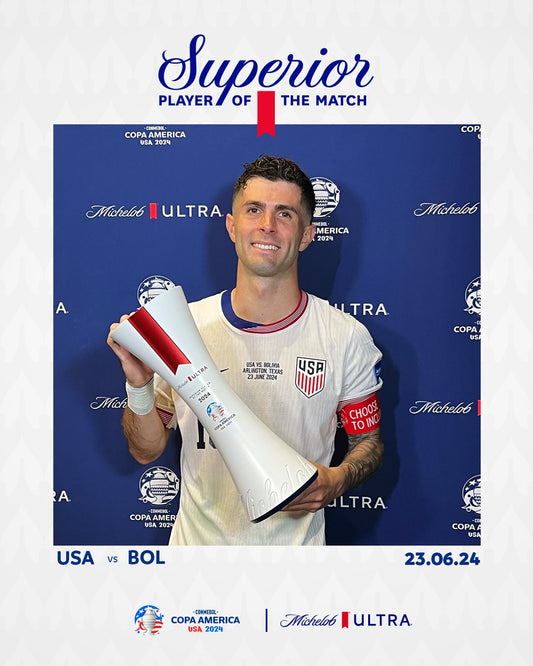 COPA AMERICA CONMEBOL 24 ™|Christian Pulisic  elu homme du match face à la Bolivie