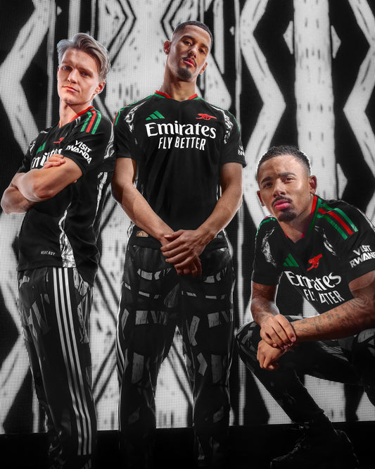 Le maillot Third d'Arsenal une collaboration Londres Afrique!