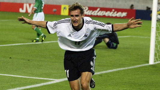 Miroslav Klose with Germany in World cup 2002