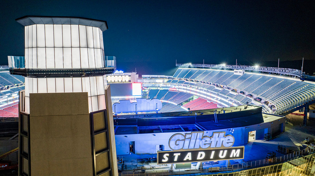 Stade Gilette Stadium de nuit