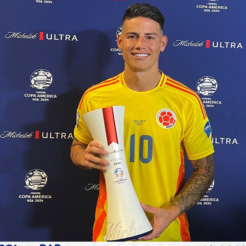 COPA AMERICA CONMEBOL 24 ™| JAMES ELU HOMME DU MATCH FACE AU PARAGUAY