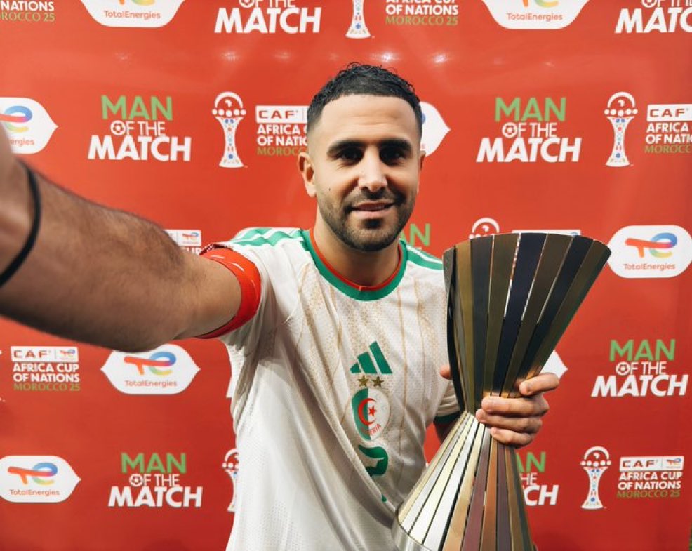 AFCON 2025| RIYAD MAHREZ ELU MOTM FACE AU SOUDAN.