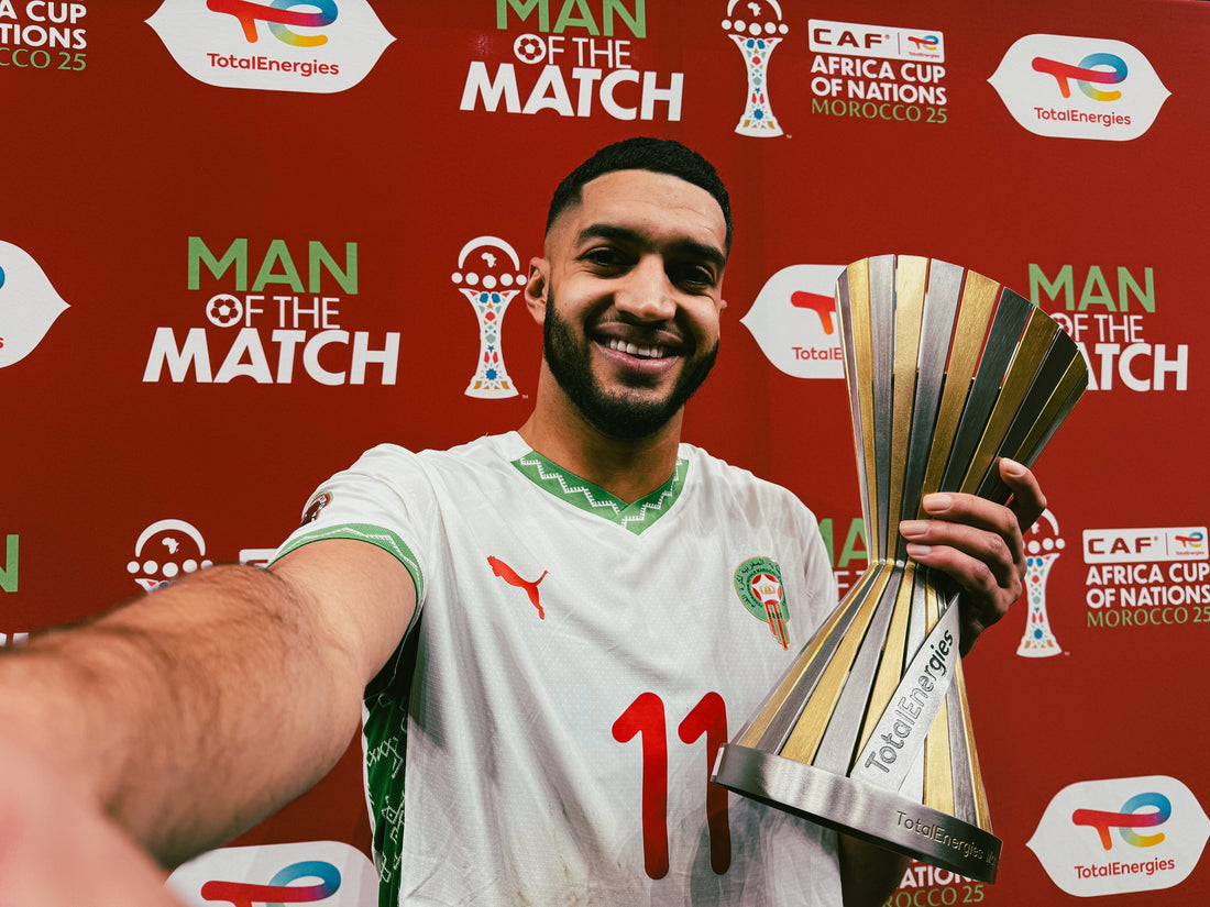 Ismaël SAIBARI ELU HOMME DU MATCH total énergie face au Cameroun 