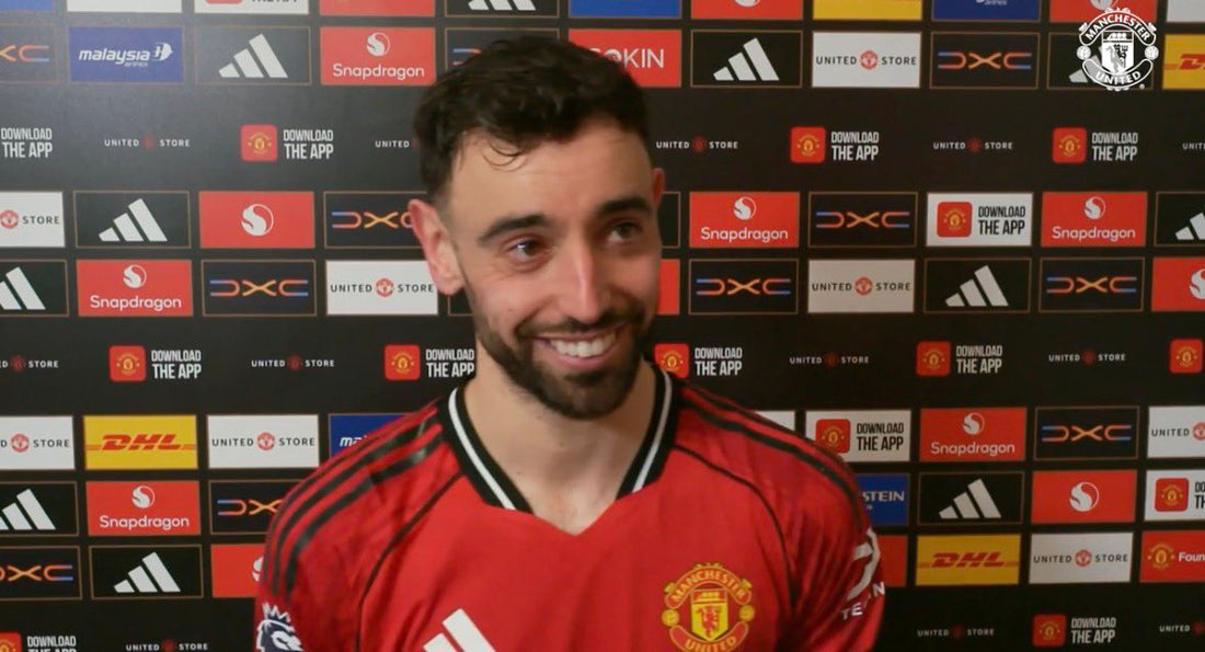 Bruno Fernandes en interview après match 