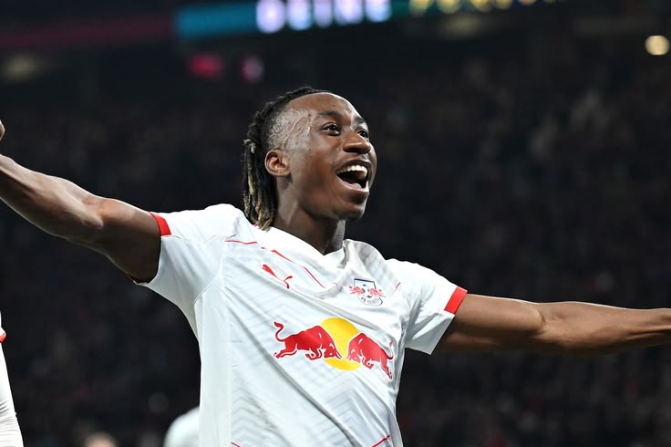 Yan Diomande avec le RB Leipzig Getty Image 