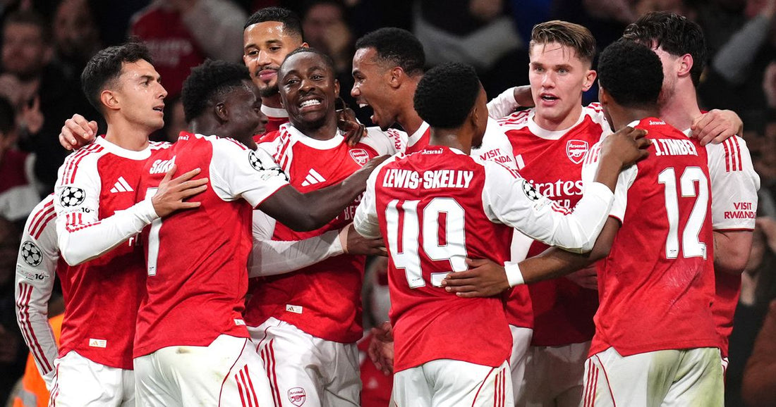 Arsenal who celebreted goal in Champions League 