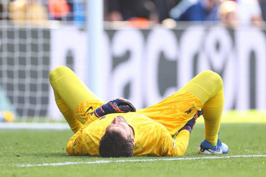 Alisson blessé samedi lors de la rencontre face à Crystal Palace. (J. Feeney/Presse Sports)