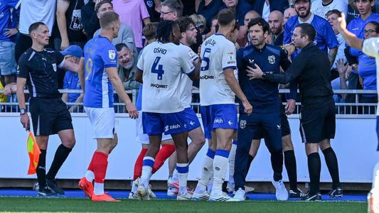 Image crédit Rex Feature Cardiff defender Krystian Bielik was involved in an altercation with a Portsmouth fan before players became involved