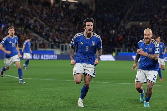 Sandro Tonali with Italia against North Ireland 