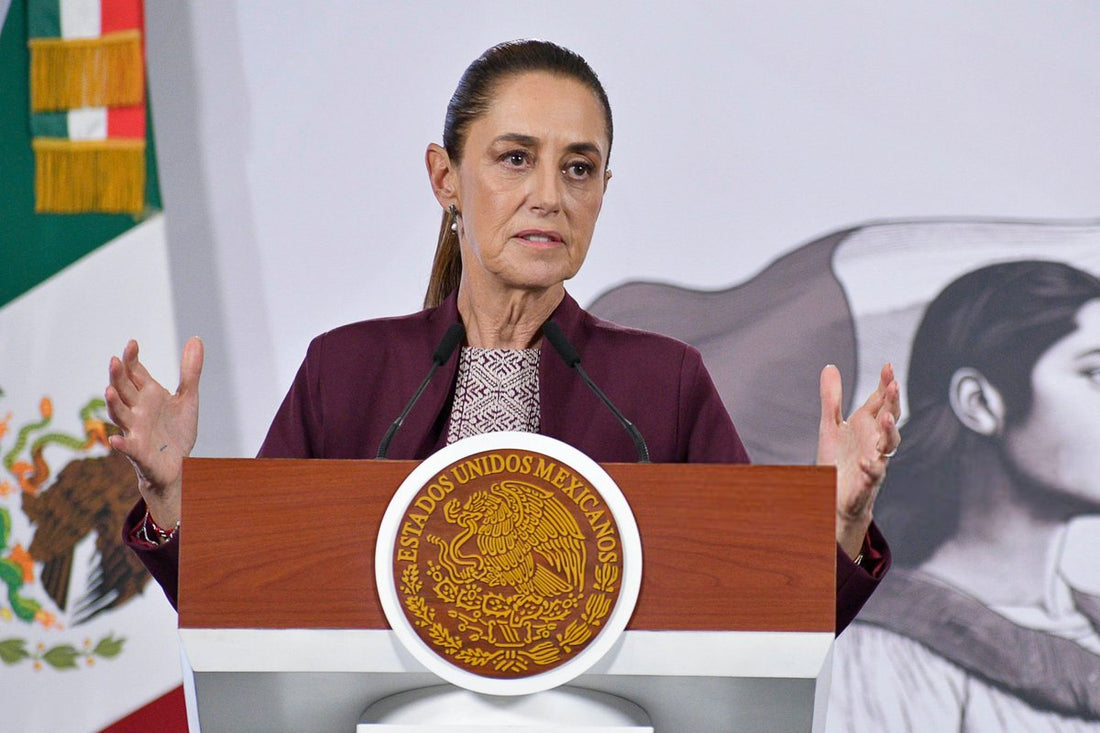 La présidente du Mexique Claudia Sheinbaum en conférence 