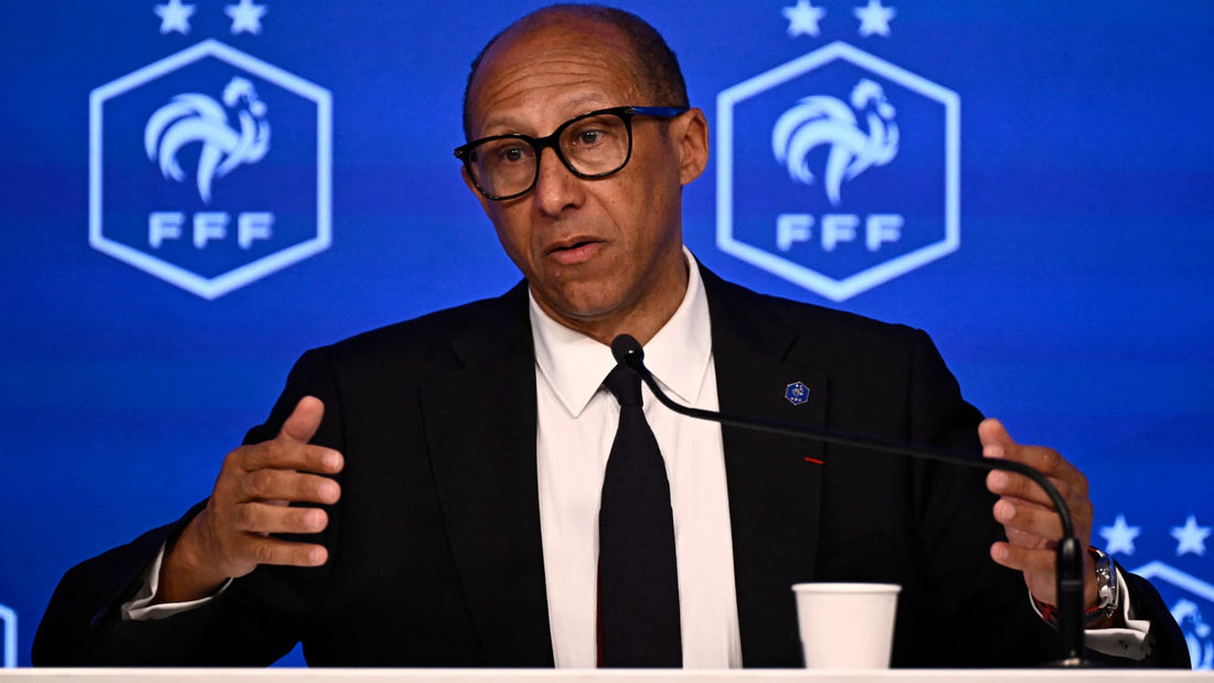 Phillipe Diallo en conférence de presse avec la FFF