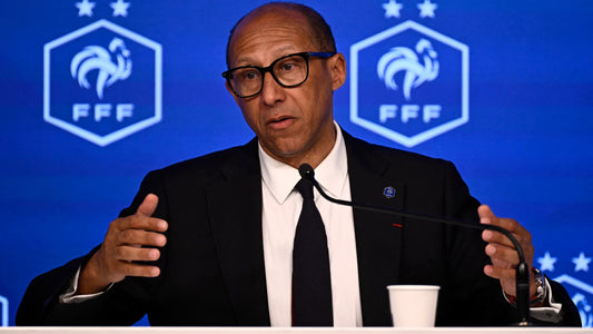 Phillipe Diallo en conférence de presse avec la FFF