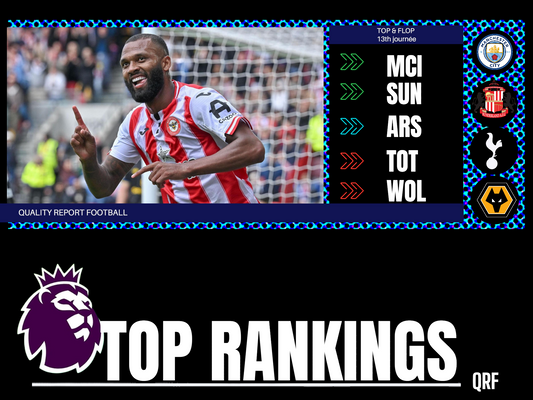 PREMIER LEAGUE 13e JOURNÉE TOP ET FLOP