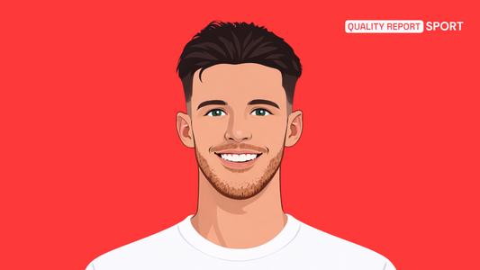 Declan rice style cartoon Quality Report Football 