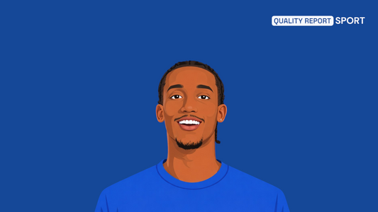 Joao Pedro style cartoon Quality Report Football 