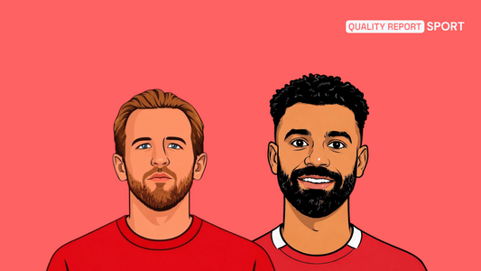 Harry Kane et Mo Salah en style Cartoon 