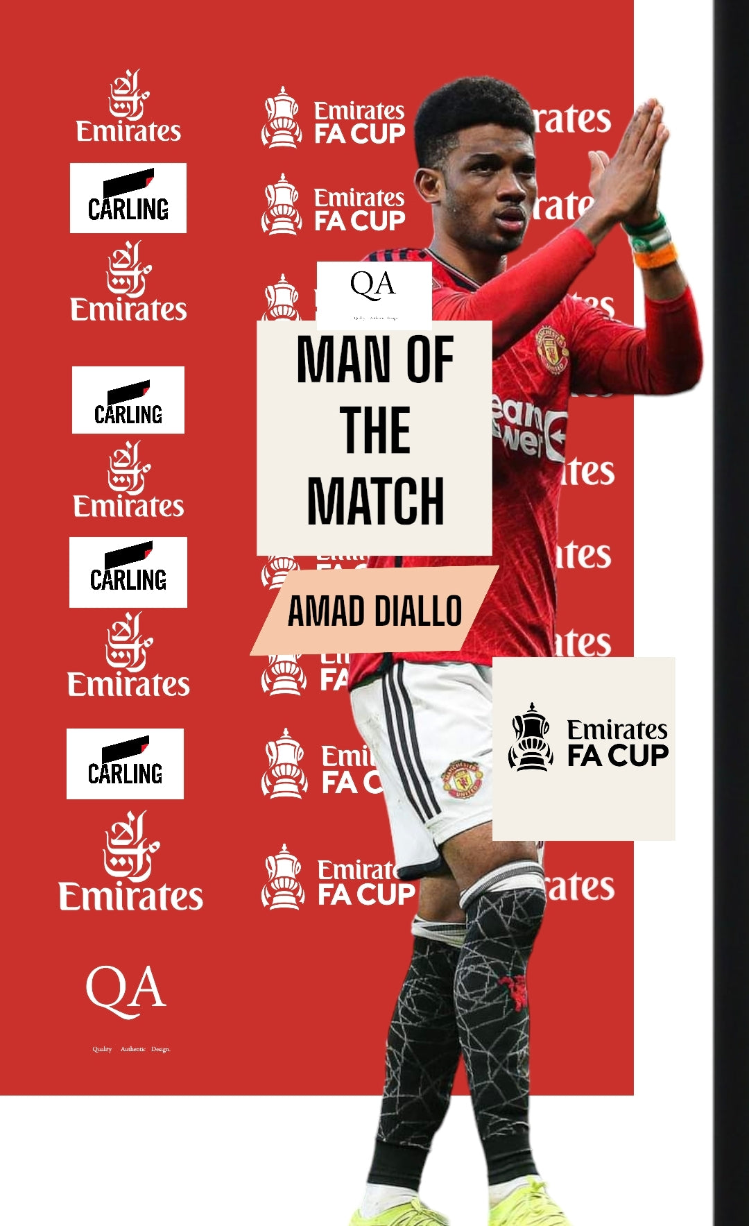 AMAD DIALLO HOMME DU MATCH FACE À LIVERPOOL