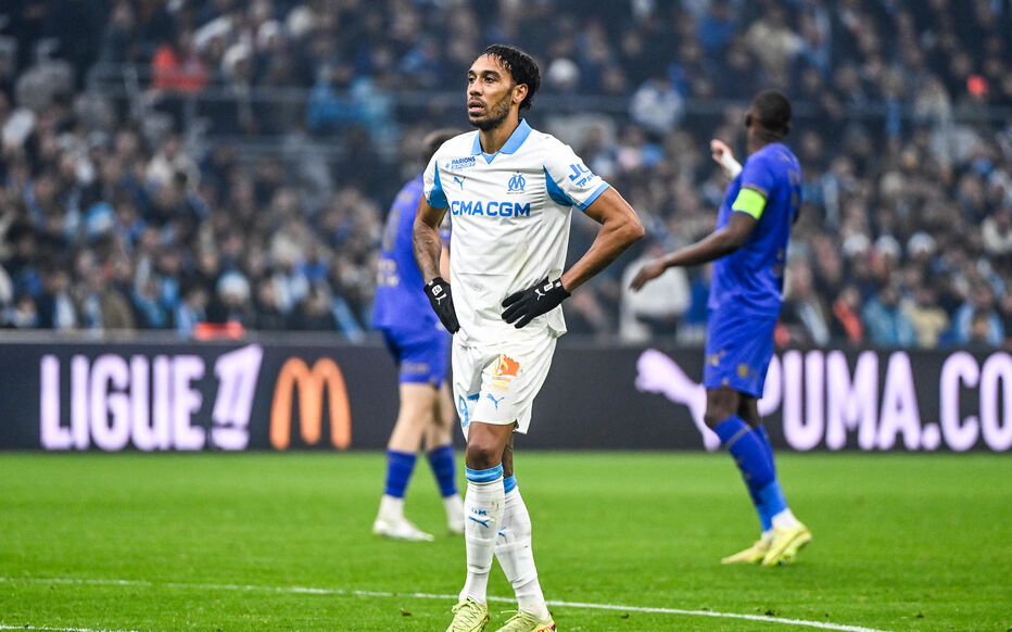 Aubameyang avec l'Olympique de Marseille Crédits : Icon Sport Droits d'auteur : 2025 Icon Sport