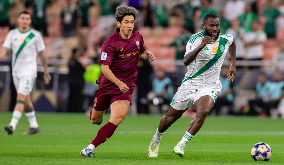 Duel en demi finale ligue des champions asiatiques asiatique Vissel Kobe Al Ahli SC Franck Kessie en premier plan