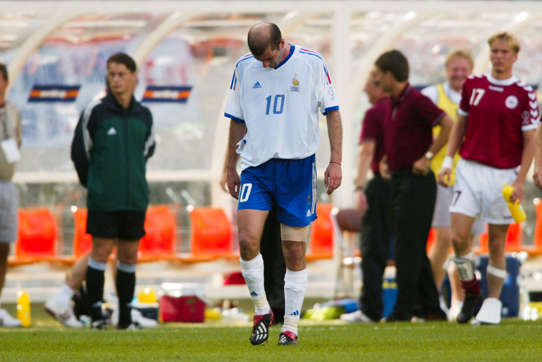 Zidane lors de la coupe du monde 2002 face au Danemark 
