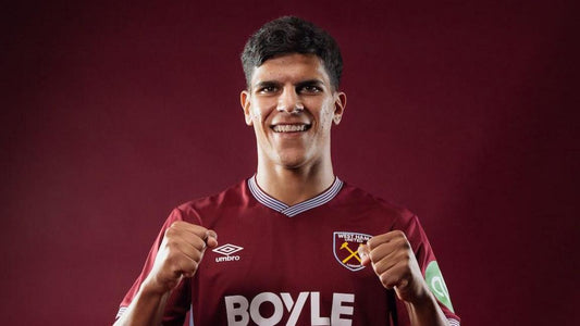Matheus Fernandes with West Ham 