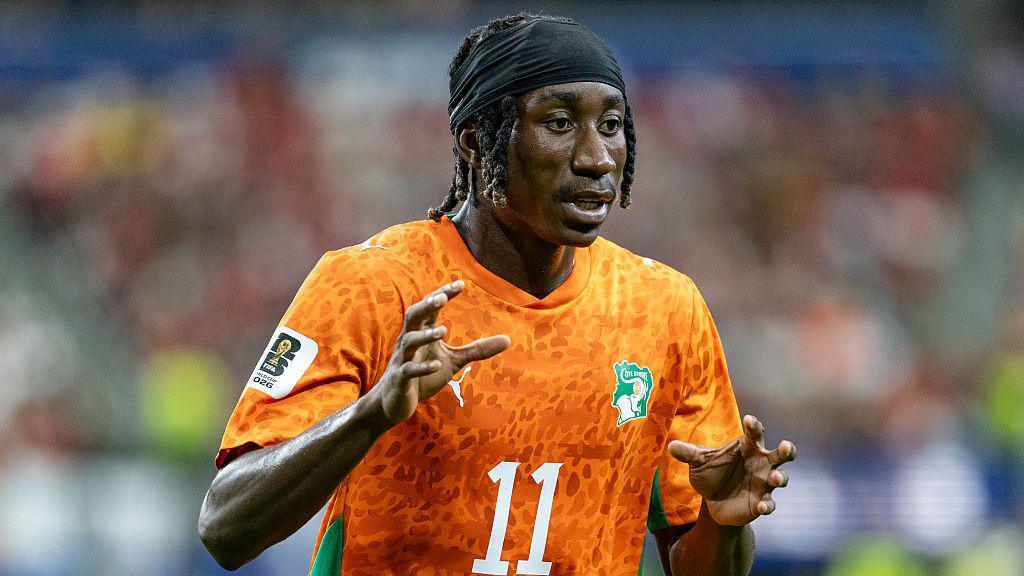 Yan Diomande avec la Côte d'Ivoire, coupe du monde 2026 image Getty
