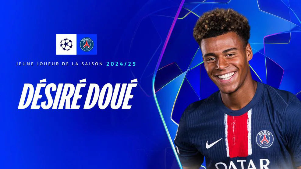LIGUE DES CHAMPIONS | DESIRÉ DOUÉ MVP DE LA FINALE ET MEILLEUR JEUNE DU TOURNOIS.