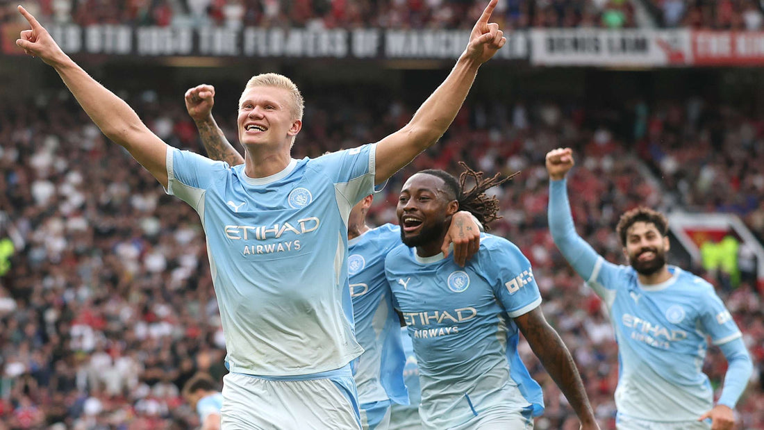 2026 Getty Images Erling Haaland qui célèbre son but face à Manchester United qui logiquement n'était pas valide 