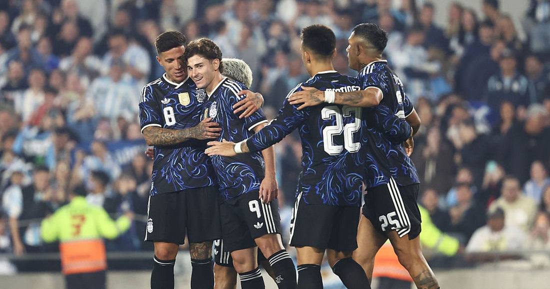 joueurs de l'Argentine face au Burkina Faso en match amical 