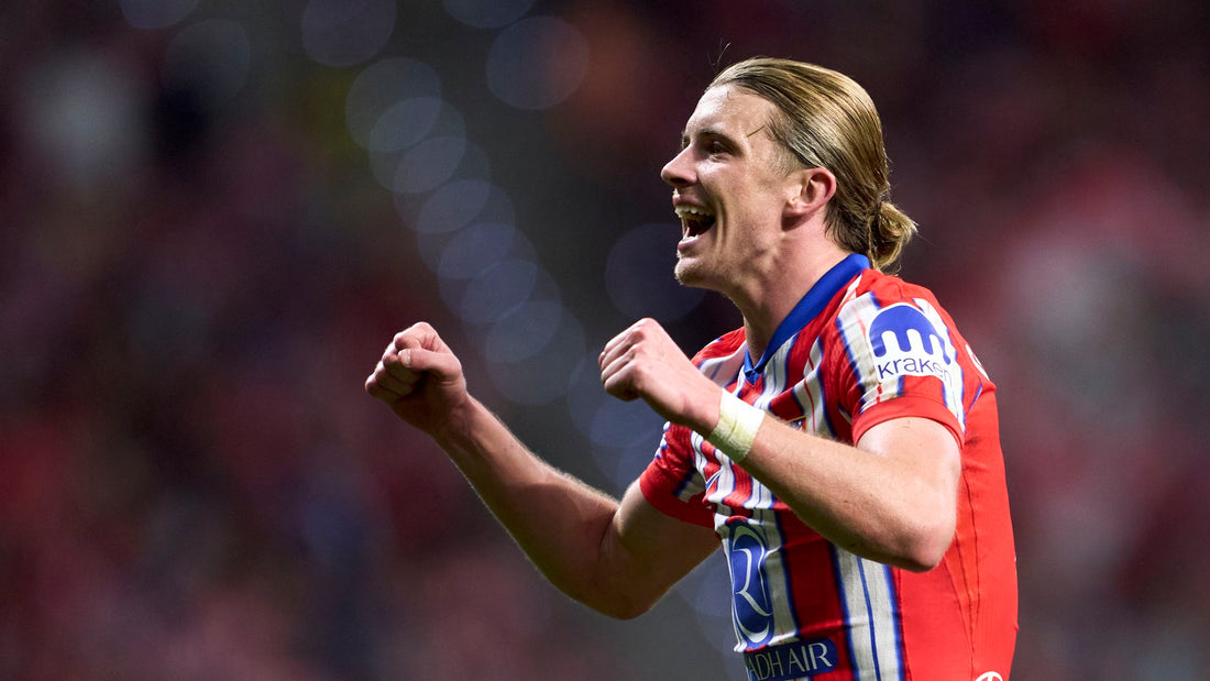 Conor Gallagher célébrant une victoire avec l'Atletico Madrid 