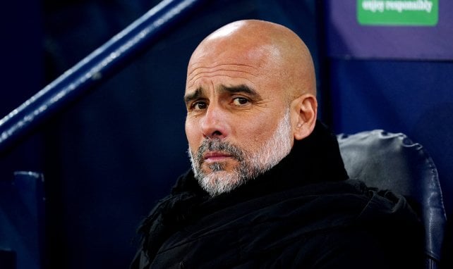 Image Pep Guatdiola avec Manchester City Image MaxPPP 