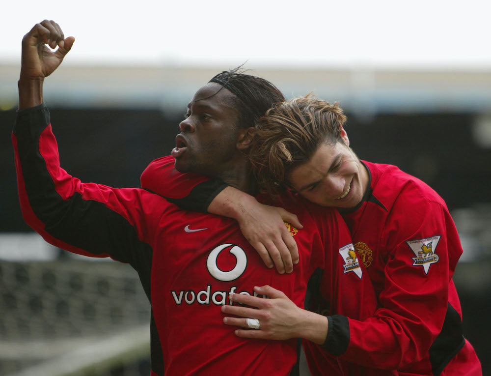 Photo by Stu Forster/Getty. Image Louis Saha, Ronaldo 