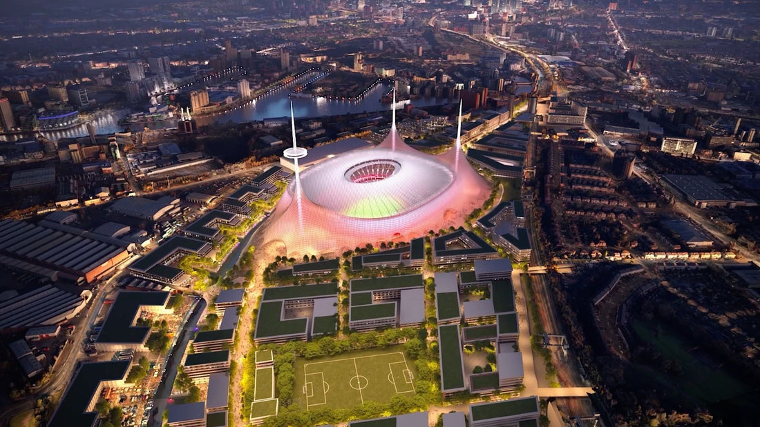 Manchester United new stadium in the night project 