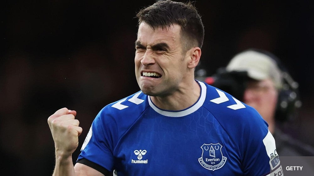 Captain Seamus Coleman with Everton 