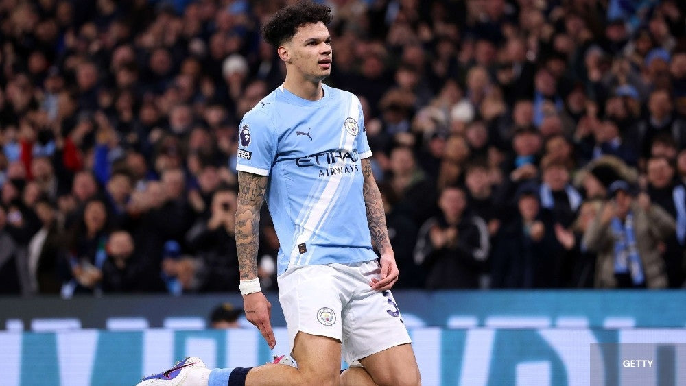 Nico Oreilly with Manchester City 