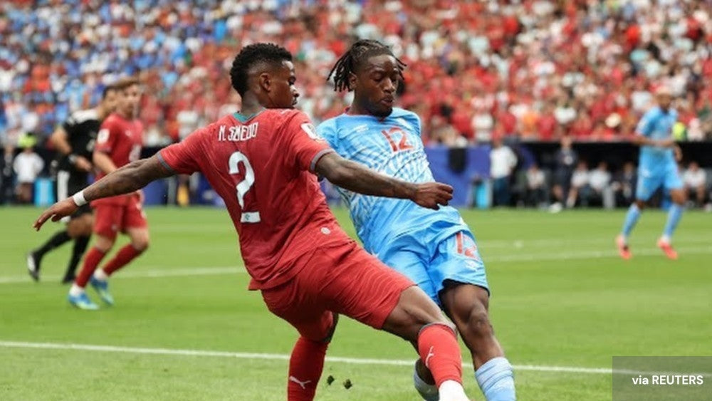 Duel entre le Portugal et le Congo Coupe du monde 2026 Seledo face à un défenseur congolais 