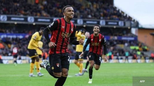 Eli Kroupi Jr score goal against WOLVERHAMPTON with Bournemouth Premier League 