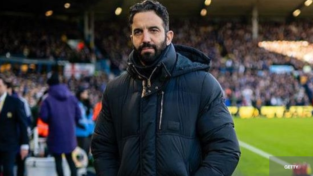 Ruben Amorim sur le bord du terrain de Old Trafford image crédit Getty 