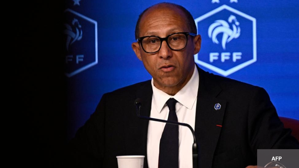 Phillipe Diallo président de la FFF en conférence de presse 