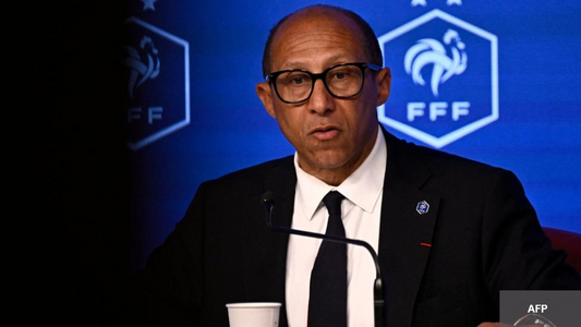 Phillipe Diallo président de la FFF en conférence de presse 