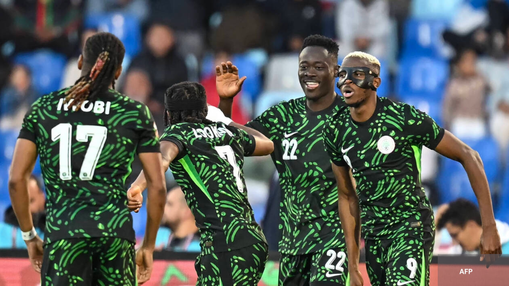CAN 2025 le Nigeria célébrant un but face à l'Algérie en quart de finale image AFP