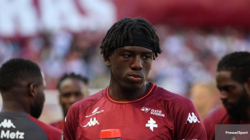 Brian Madjo sous les couleurs du FC Metz 