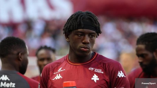 Brian Madjo sous les couleurs du FC Metz 